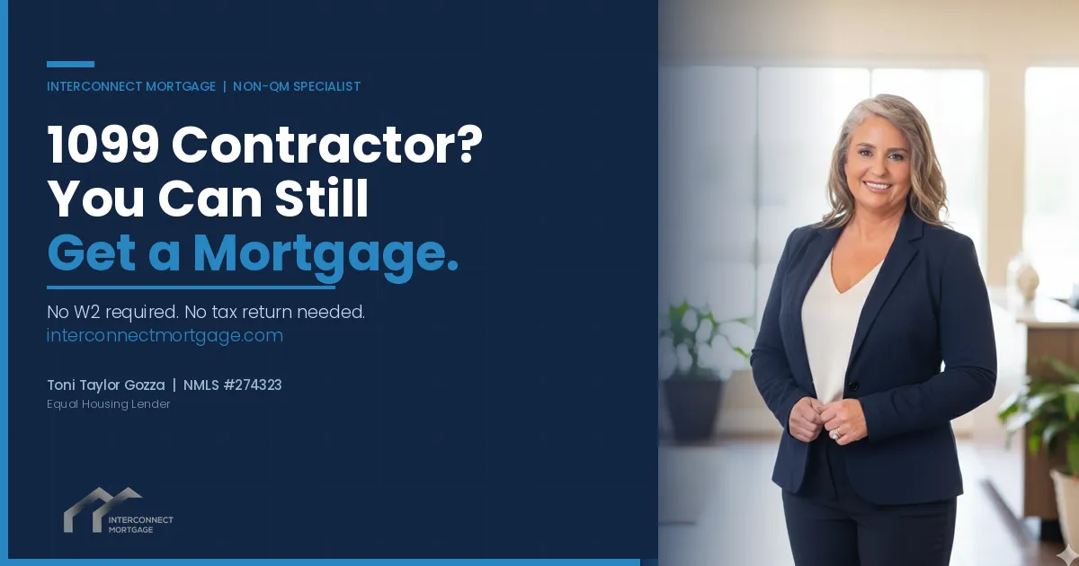 Toni Taylor Gozza explaining the no doc mortgage and no ratio loan program in Florida at Interconnect Mortgage in Palm Beach Gardens