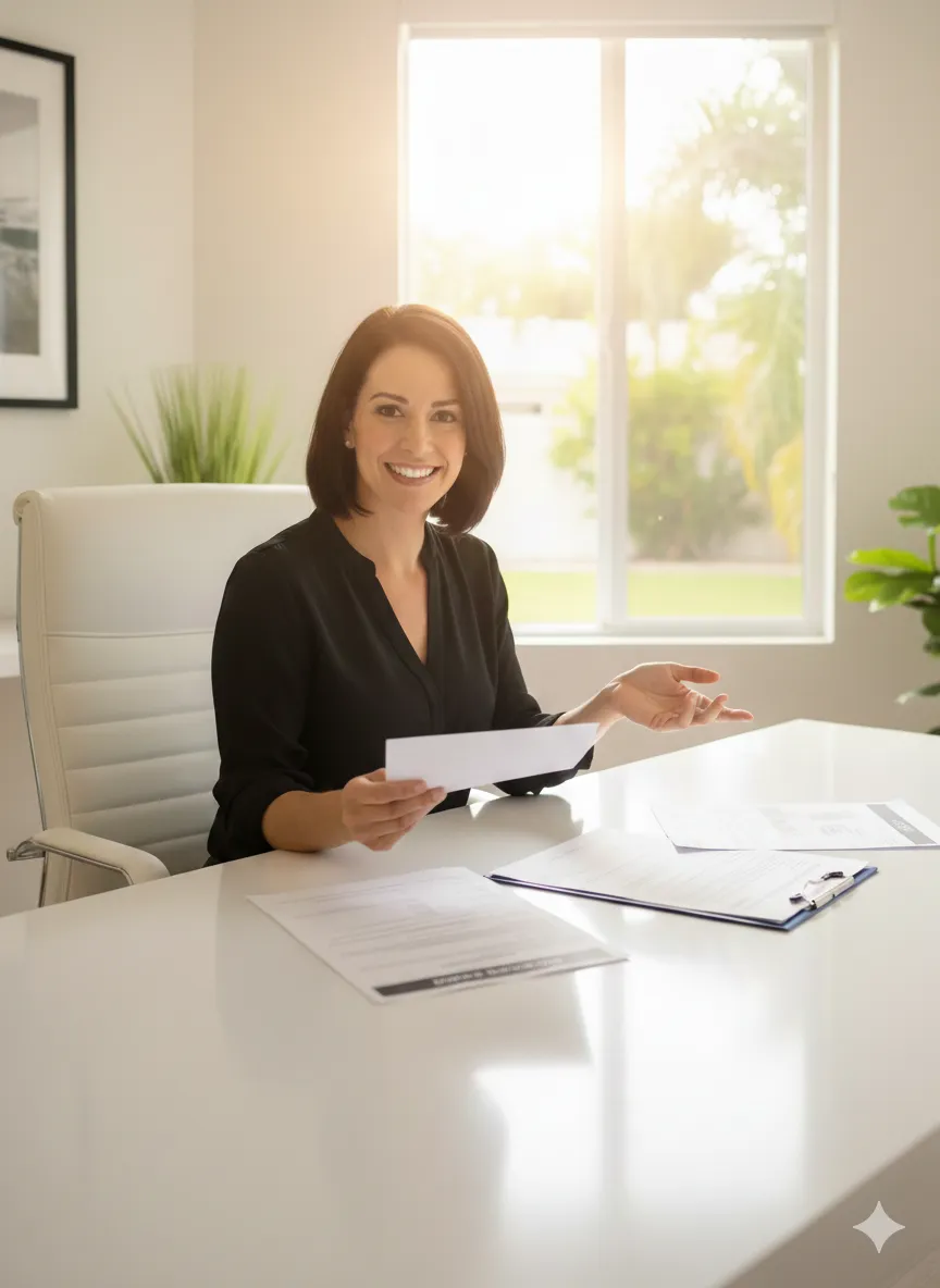 Florida home buyer receiving mortgage pre-approval letter — Interconnect Mortgage Palm Beach Gardens