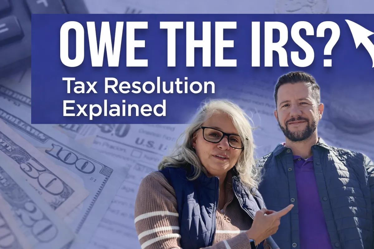 Toni Taylor of Interconnect Mortgage with tax resolution expert Alexander Goussis discussing IRS debt and tax resolution options